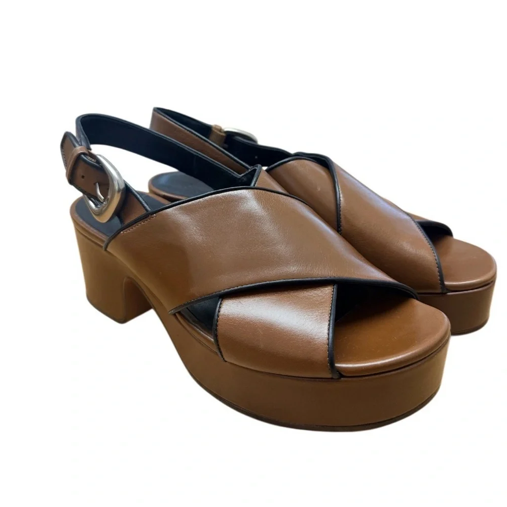 Vince Marlene 60MM Leather Platform Sandals